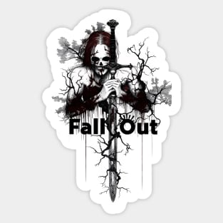 FallOut,Nuclear Explosion Graphic T-Shirt 8502 Sticker